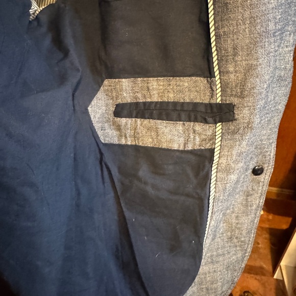 J. Crew Denim Chambray Schoolboy women’s Blazer - Picture 4 of 8